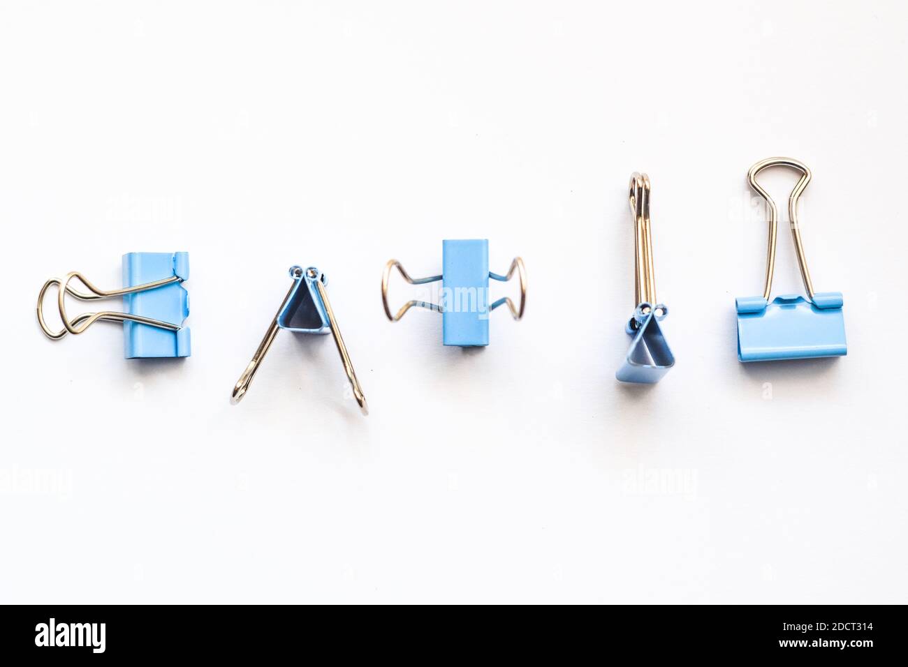 Colored iron paper clips. paper clips with many unique pastel color
