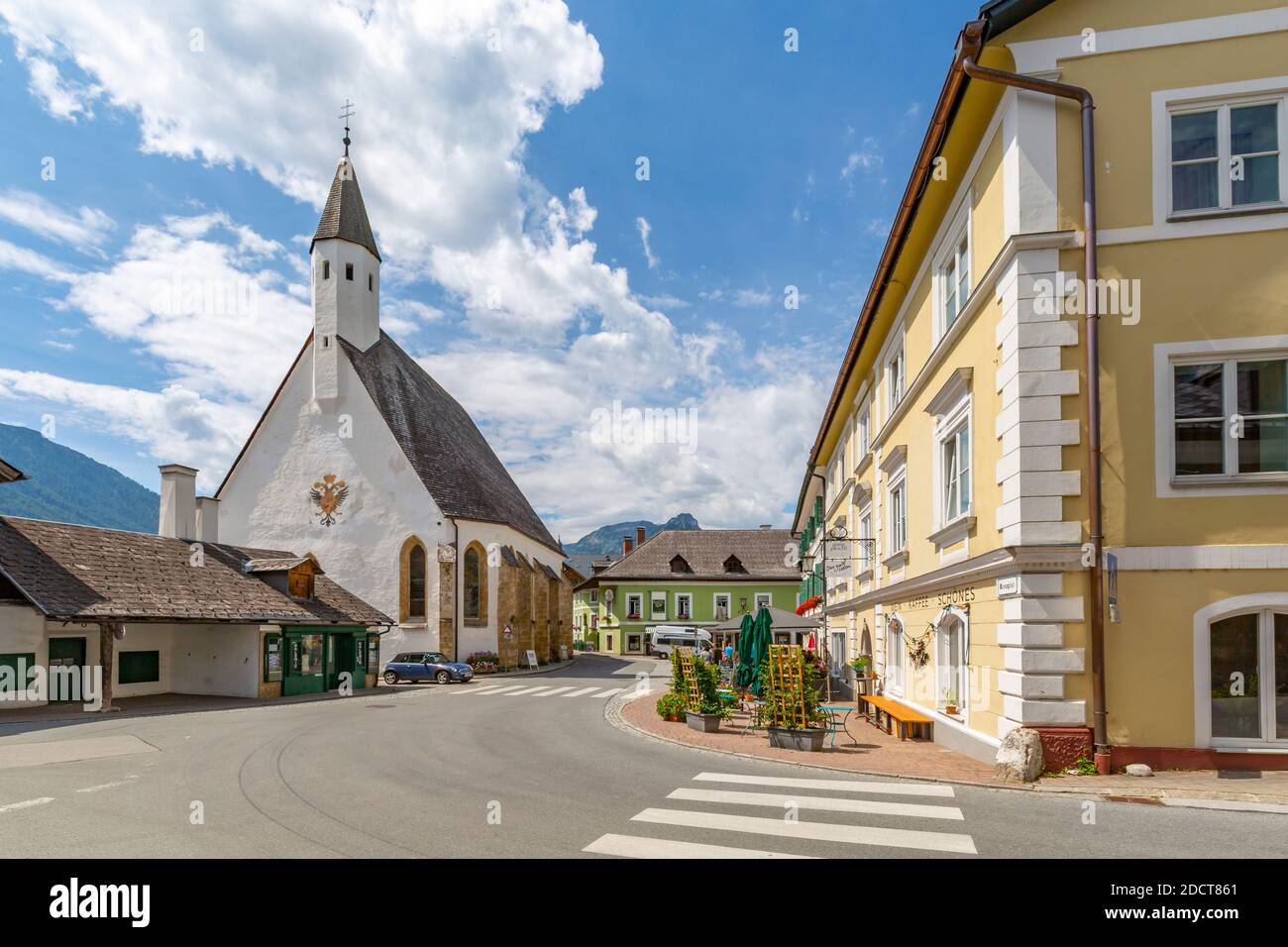 View of Heiliger Paulus church in Bas Aussie, Styria, Austria, Europe Stock Photo