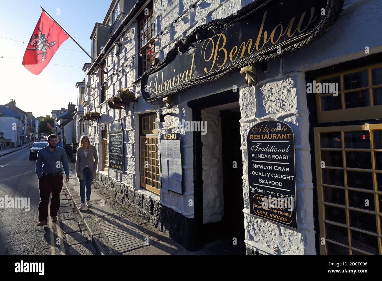 GREAT BRITAIN /Cornwall/  Penzance/ Admiral Benbow the oldest pub in Penzance Cornwall . Stock Photo