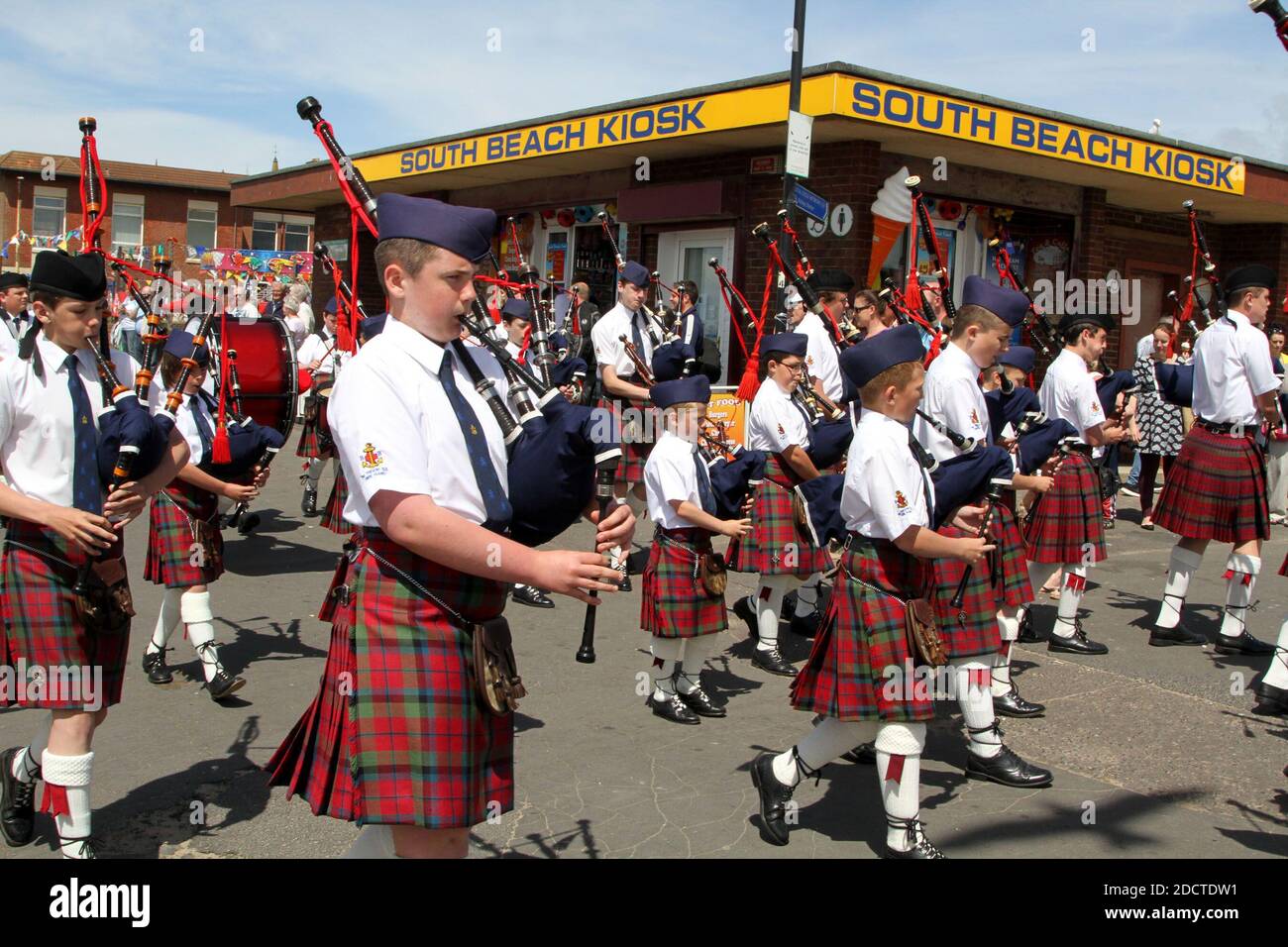 Troon, Ayrshire, Scotland, A mini gala day with a Gala Queen Stock Photo Alamy