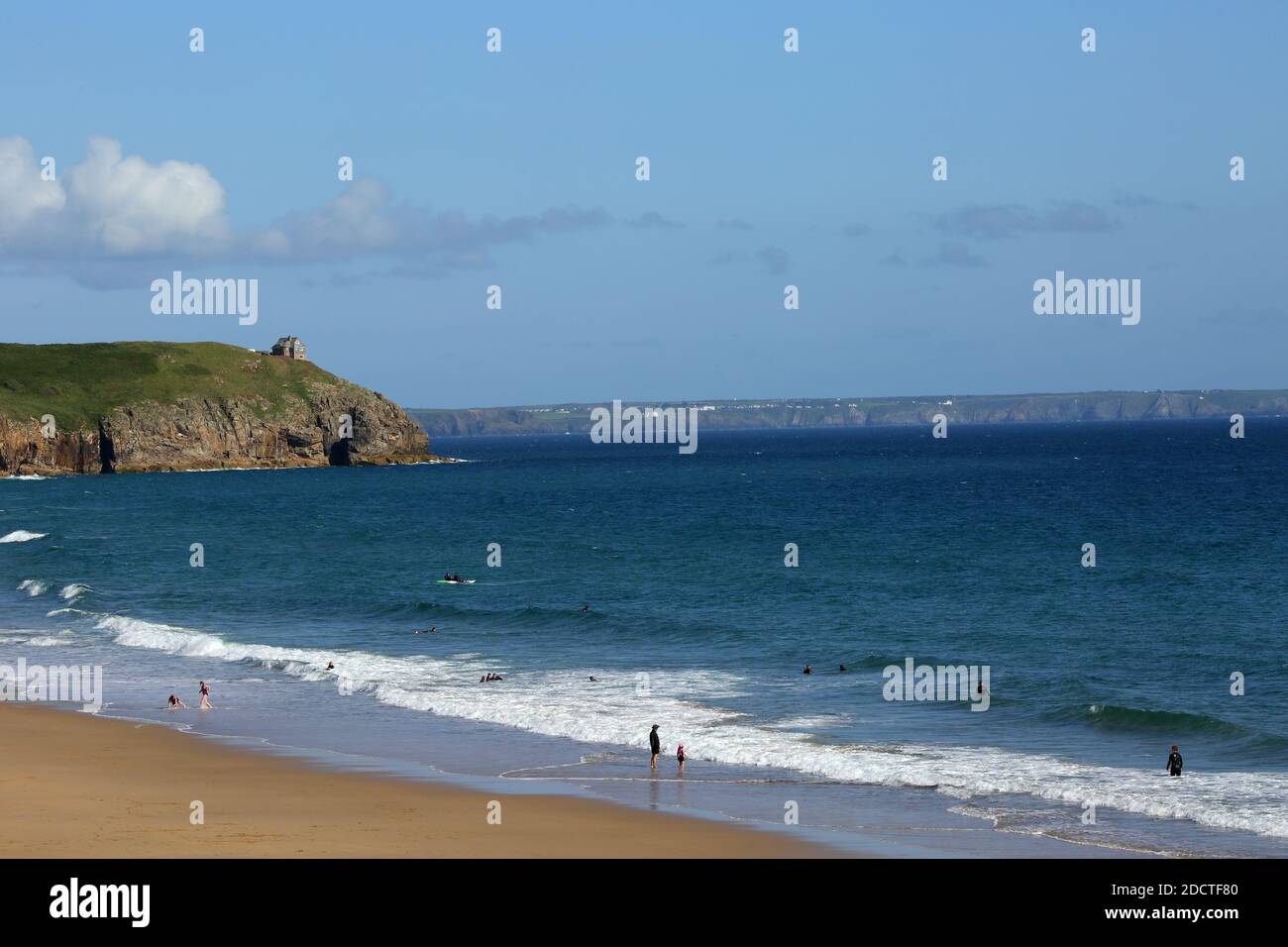 GREAT BRITAIN /Cornwall/ Praa Sands Beach Stock Photo