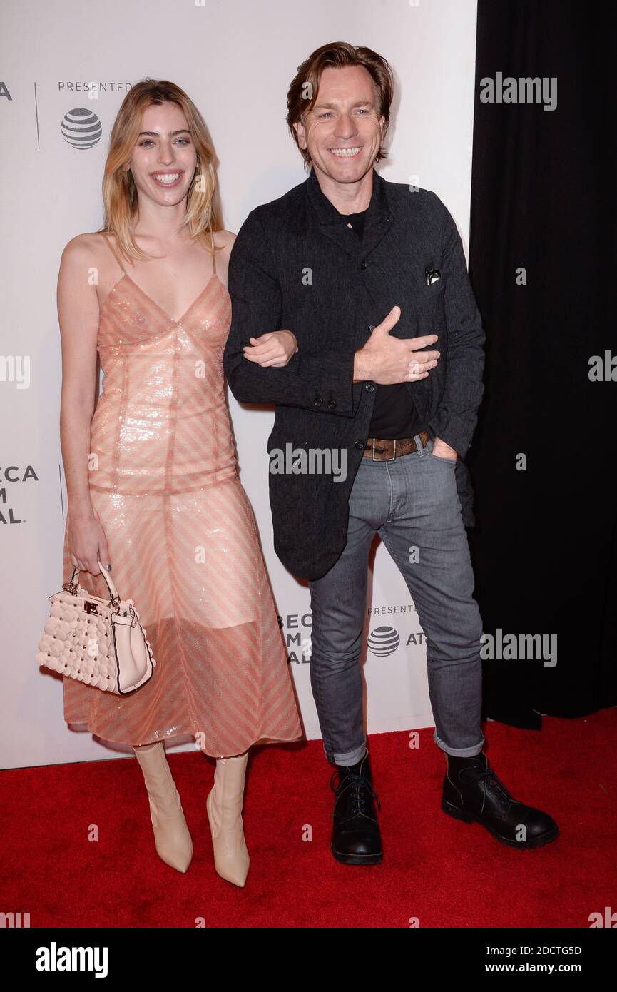 Ewan McGregor and daughter Clara Mathilde McGregor attending the