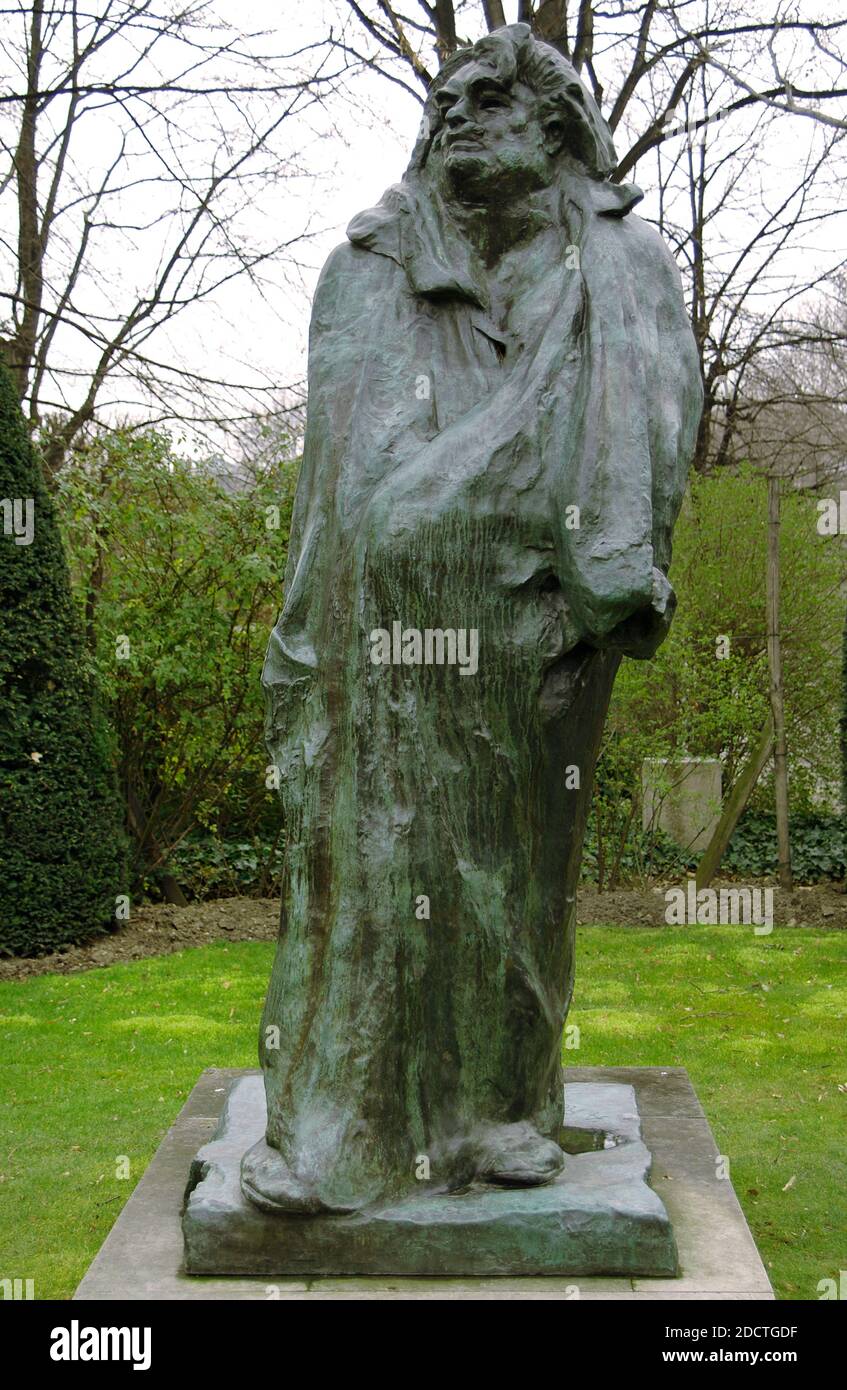 Auguste Rodin (1840-1917). French sculptor. Monument to Balzac, 1898. Bronze. Rodin Museum. Paris. France. Stock Photo
