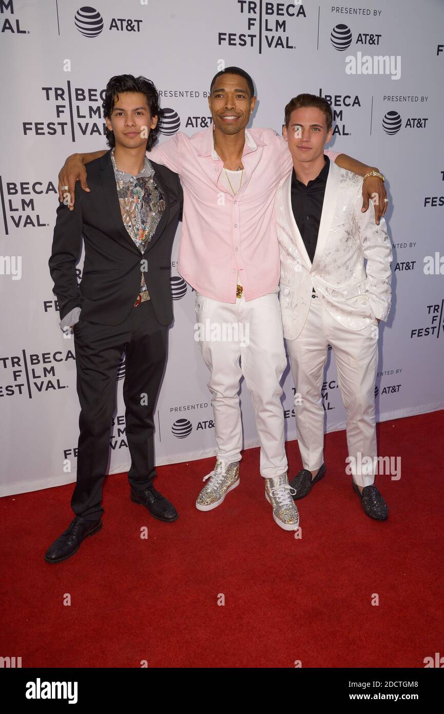 Xolo Mariduena, Caleeb Pinkett, Tanner Buchanan attending the screening