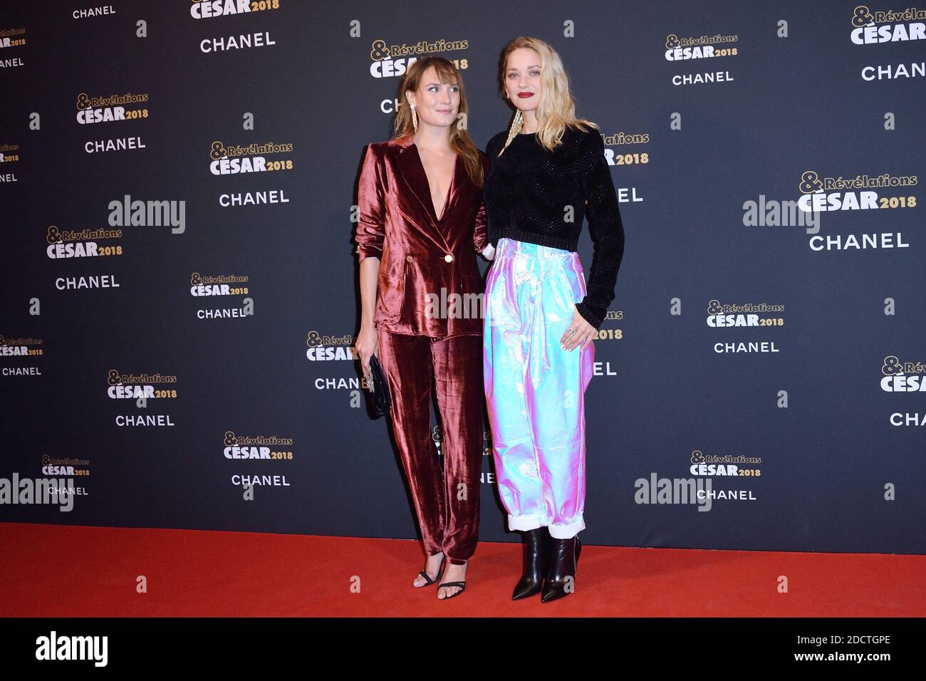 Ana Girardot and Marion Cotillard attending the Cesar Revelations Party