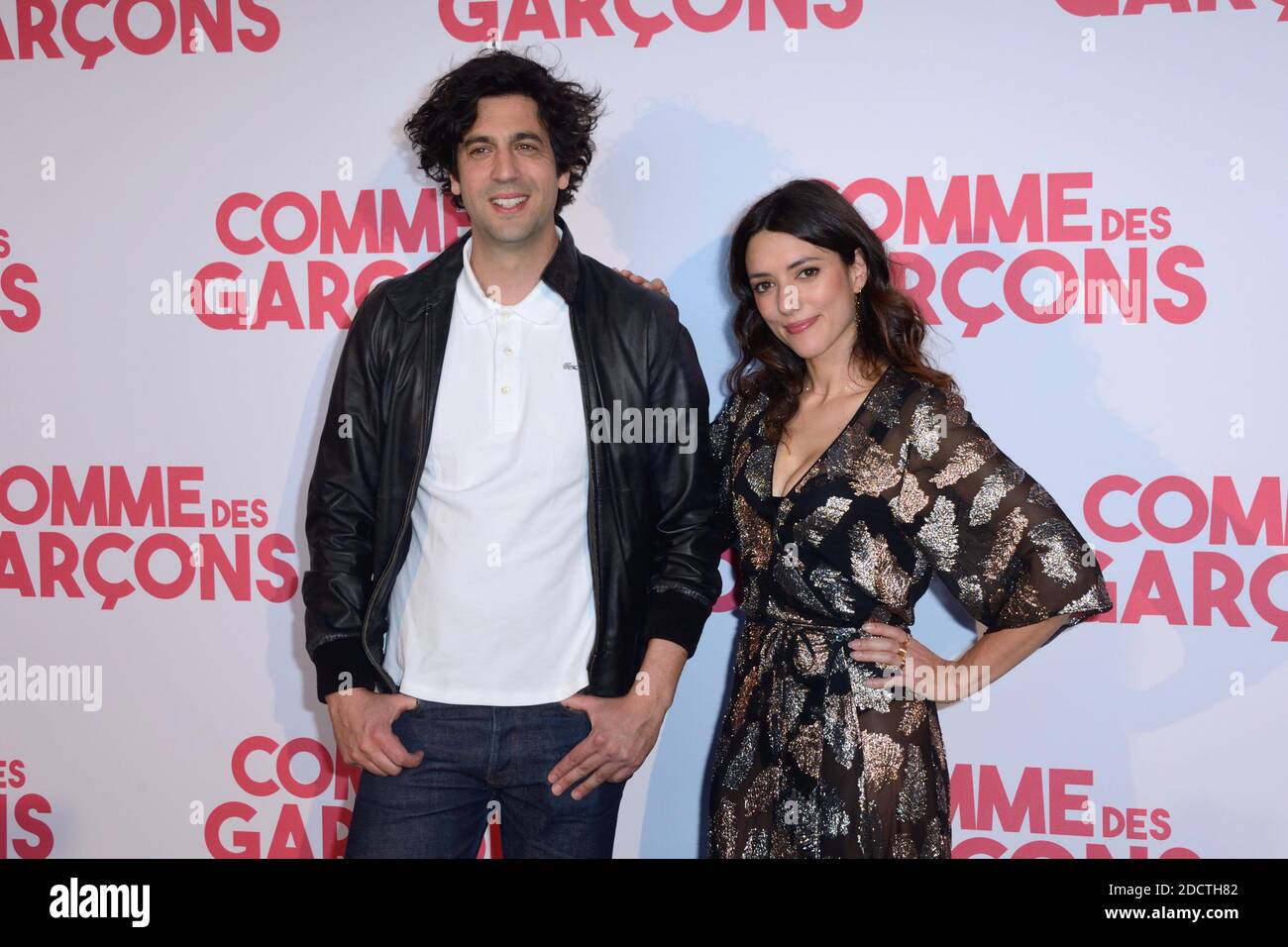 Max Boublil et Vanessa Guide assistent a la premiere du film Comme des  Garcons a l'