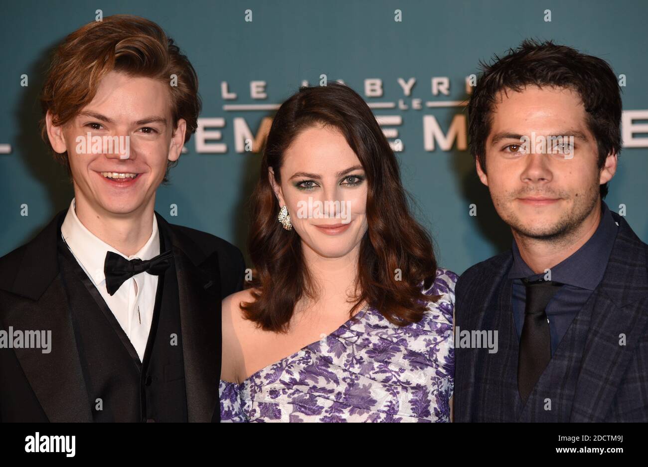 Actors Thomas Brodie Sangster Kaya Scodelario and Dylan O Brien