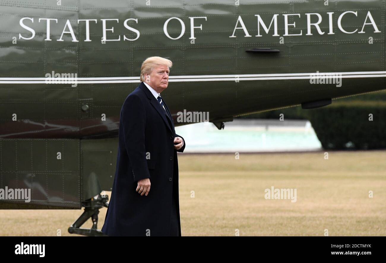 U.S. President Donald Trump returns to the White House, February 1 ...