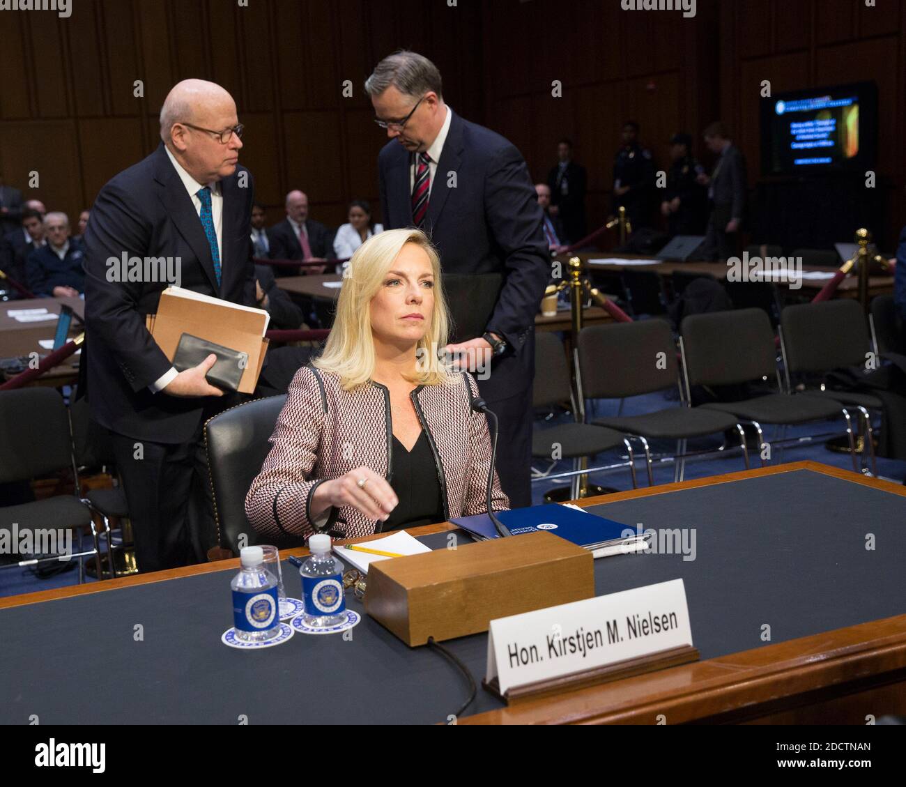 United States Secretary of Homeland Security Kirstjen Nielsen appears before the Senate Judiciary Committee on Capitol Hill, January 16, 2017 in Washington, DC, USA. Photo by Chris Kleponis/CNP/ABACAPRESS.COM Stock Photo