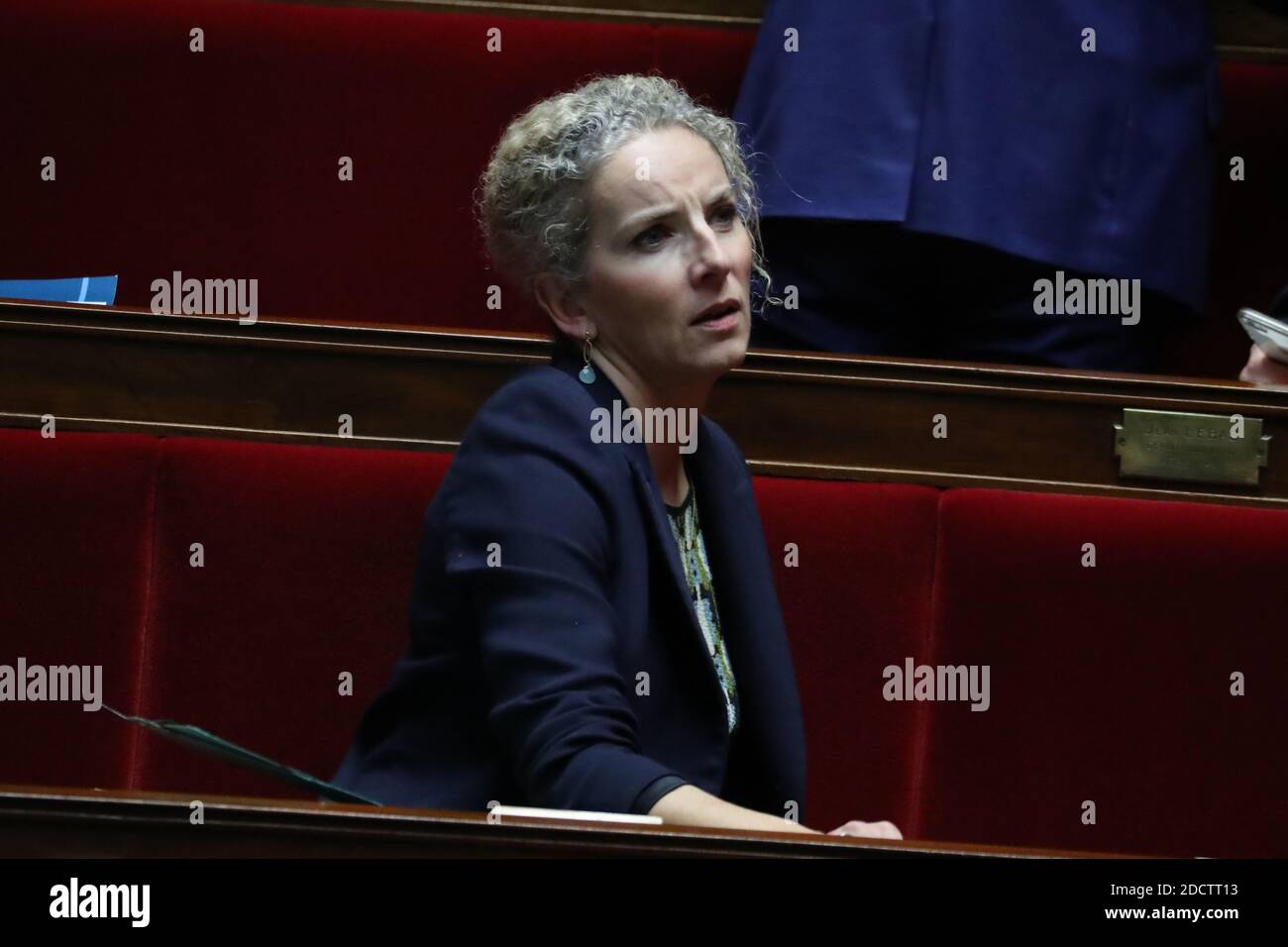 Delphine Bathol during the Questions to the government session in the National Assembly, Paris, France on January 31st, 2018 Photo by Henri Szwarc/ABACAPRESS.COM Stock Photo