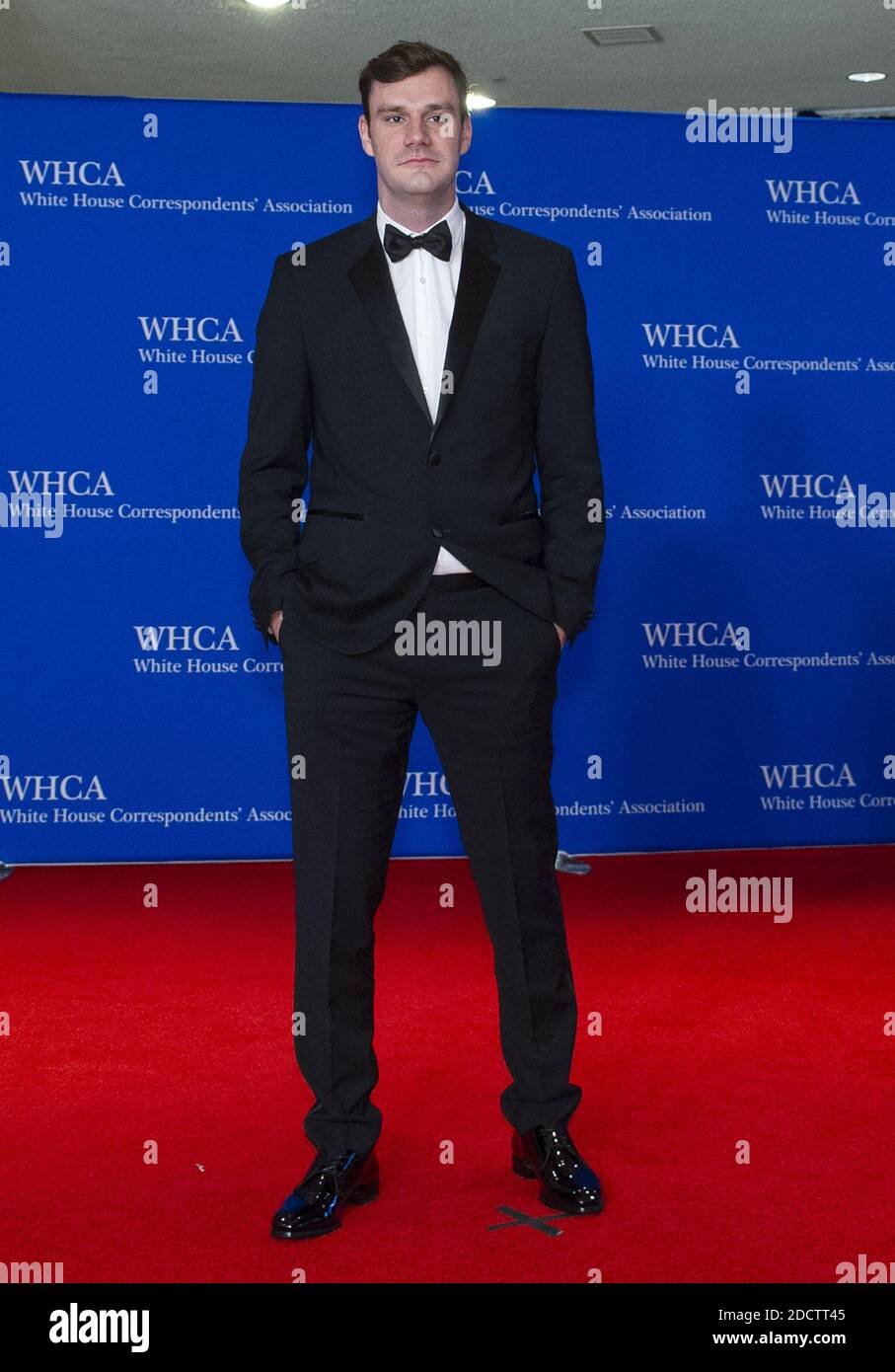 Cooper Hefner, chief creative officer of Playboy Enterprises, arrives