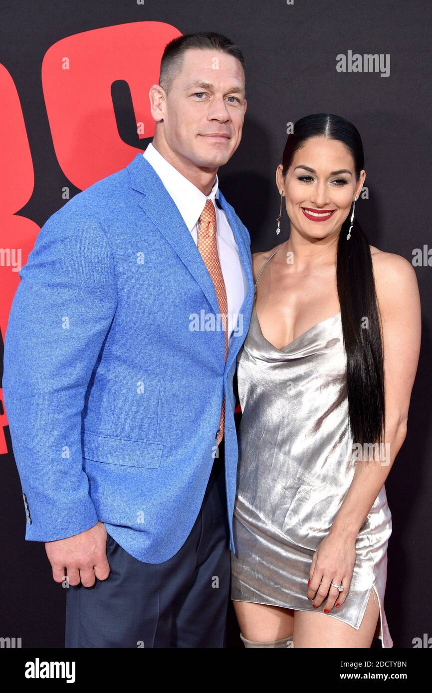 John Cena and Nikki Bella attend the Premiere of Universal Pictures