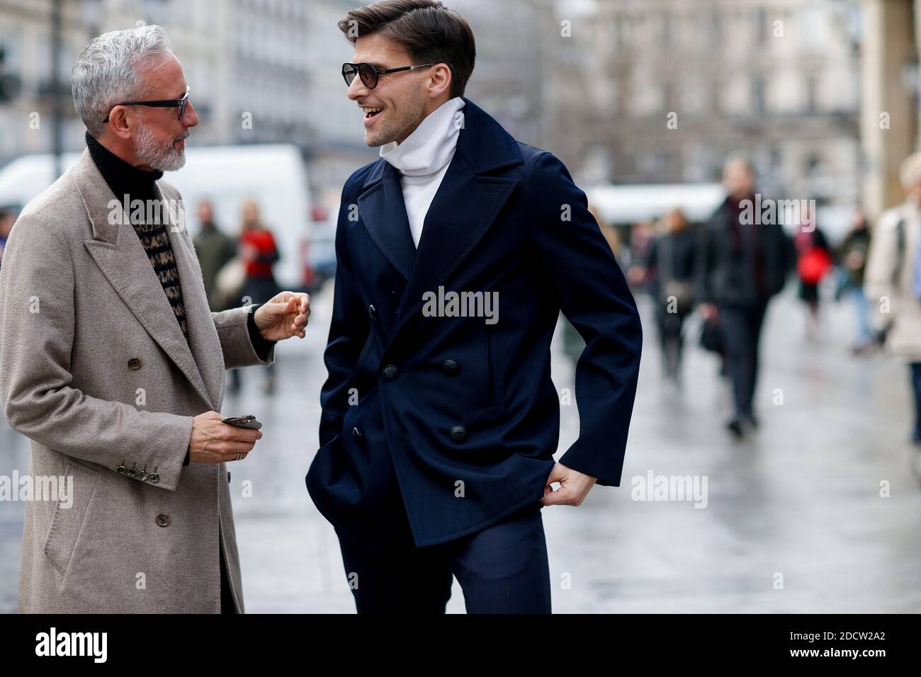 Street style, Johannes Huebl arriving at Louis Vuitton Fall-Winter