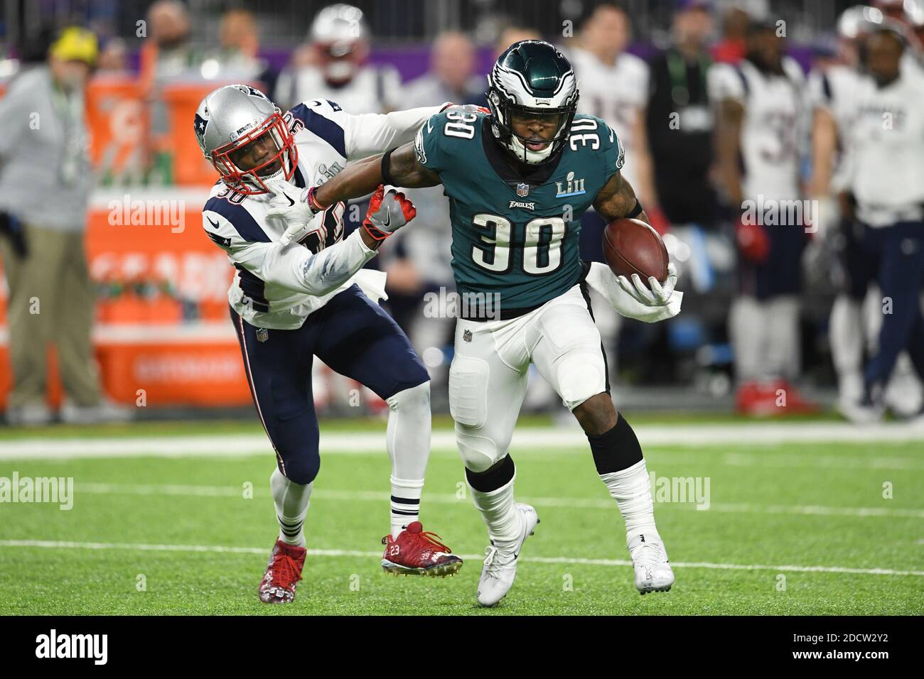 Philadelphia Eagles cornerback Jalen Mills (31) celebrates after defeating  the New England Patriots 41-33 during Super Bowl LII at U.S. Bank Stadium  in Minneapolis, Minnesota on February 4, 2018. The Eagles secured