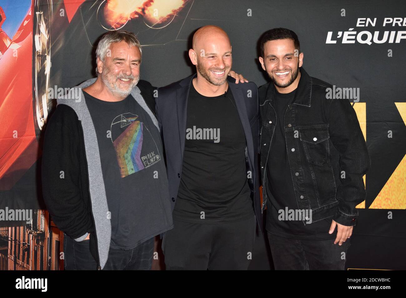 Franck Gastambide, Luc Besson, Malik Bentalha assistent a la premiere ...