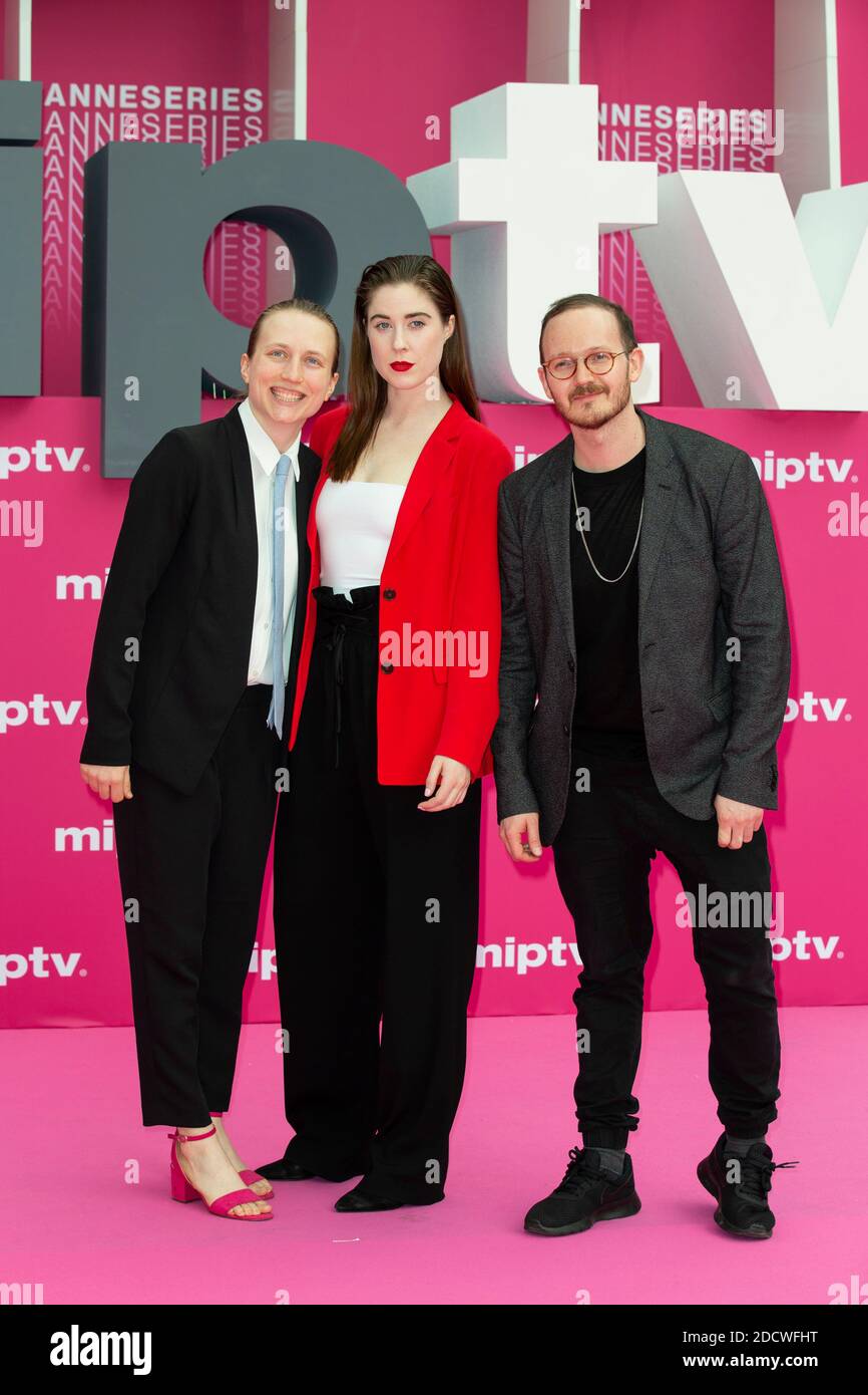 (LR) Justine Stevens, Erin Carter and Andrew Nicholas McCann Smith