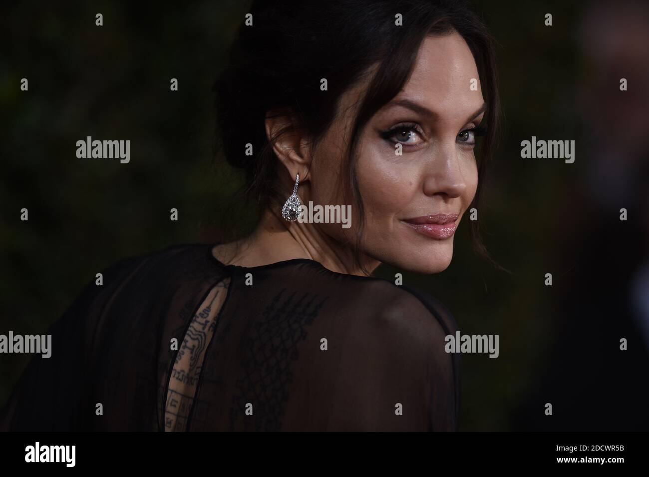 Anjelina Jolie attending the 75th Annual Golden Globes Awards held at the Beverly Hilton in Beverly Hills, in Los Angeles, CA, USA on January 7, 2018. Photo by Lionel Hahn/ABACAPRESS.COM Stock Photo