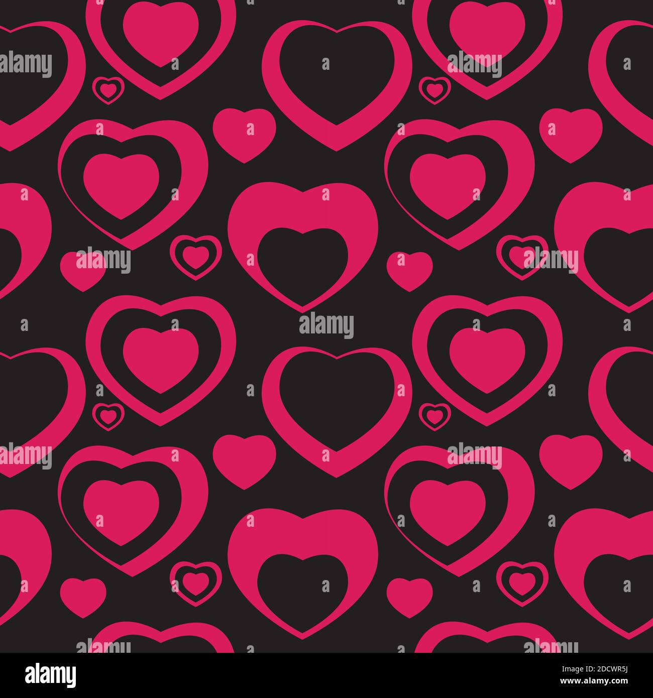 Heart Love Seamless Pattern Background Illustration Stock Photo - Alamy