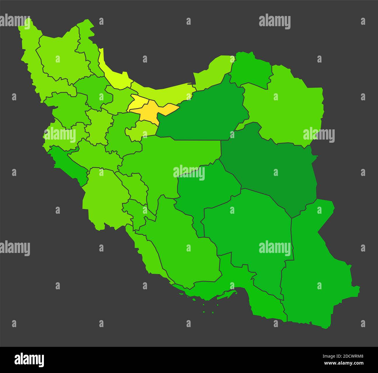 Iran population heat map as color density illustration Stock Photo Alamy