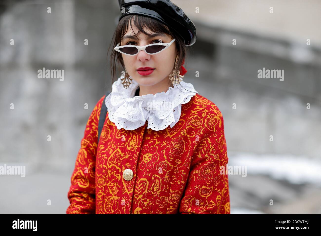 Street style, Roxana-Maria Popescu arriving at Paco Rabanne Fall-Winter ...