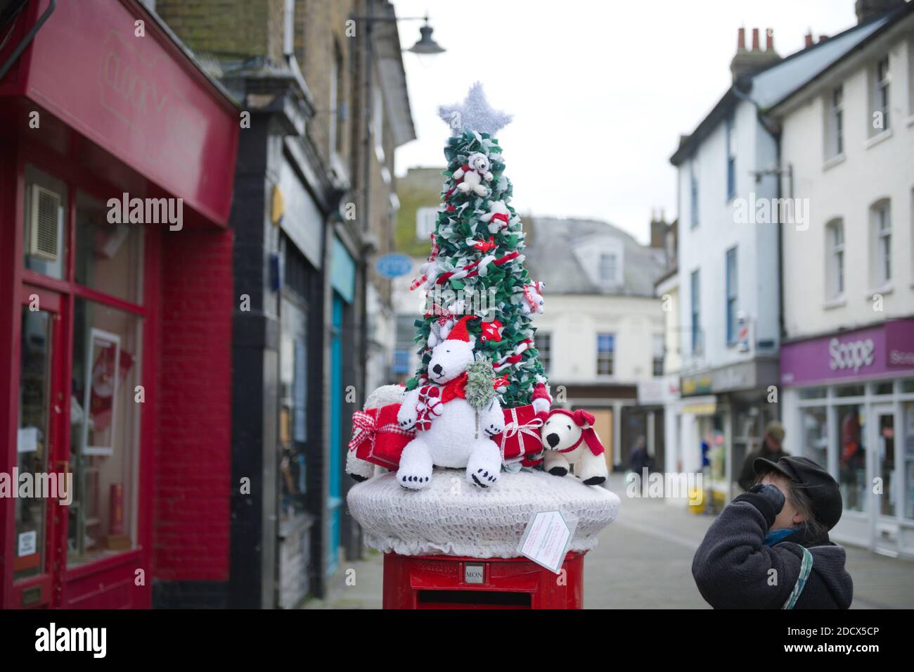 Hertford, UK. 23rd November 2020. Knitters in Hertford, UK, have been