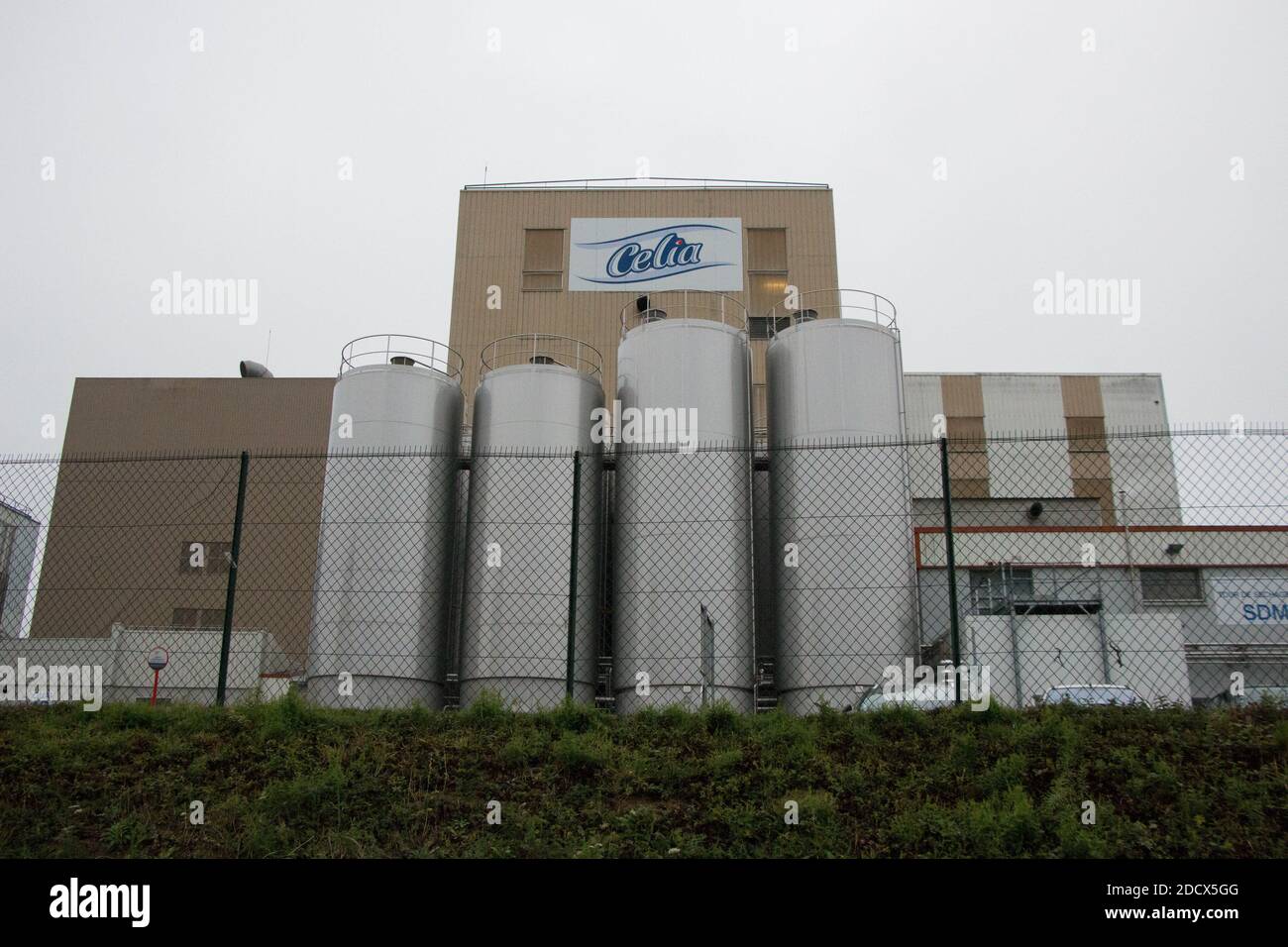 A picture taken on January 12, 2018 shows the Celia dairy company's infant milk factory that belongs to the LNS Lactalis group in Craon, Mayenne, western France. France's Health and Food Sagety authorities have withdrawn and recalled several batches of infant milk made in this plant, that were contaminated with salmonella bacteria. Photo by Vincent Feurey/ABACAPRESS.COM Stock Photo