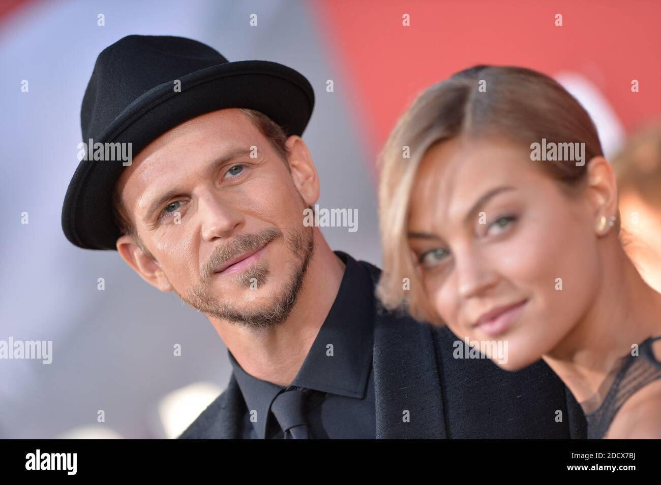 Gustaf Skarsgard and Caroline Sjostrand attend the Los Angeles Season 2