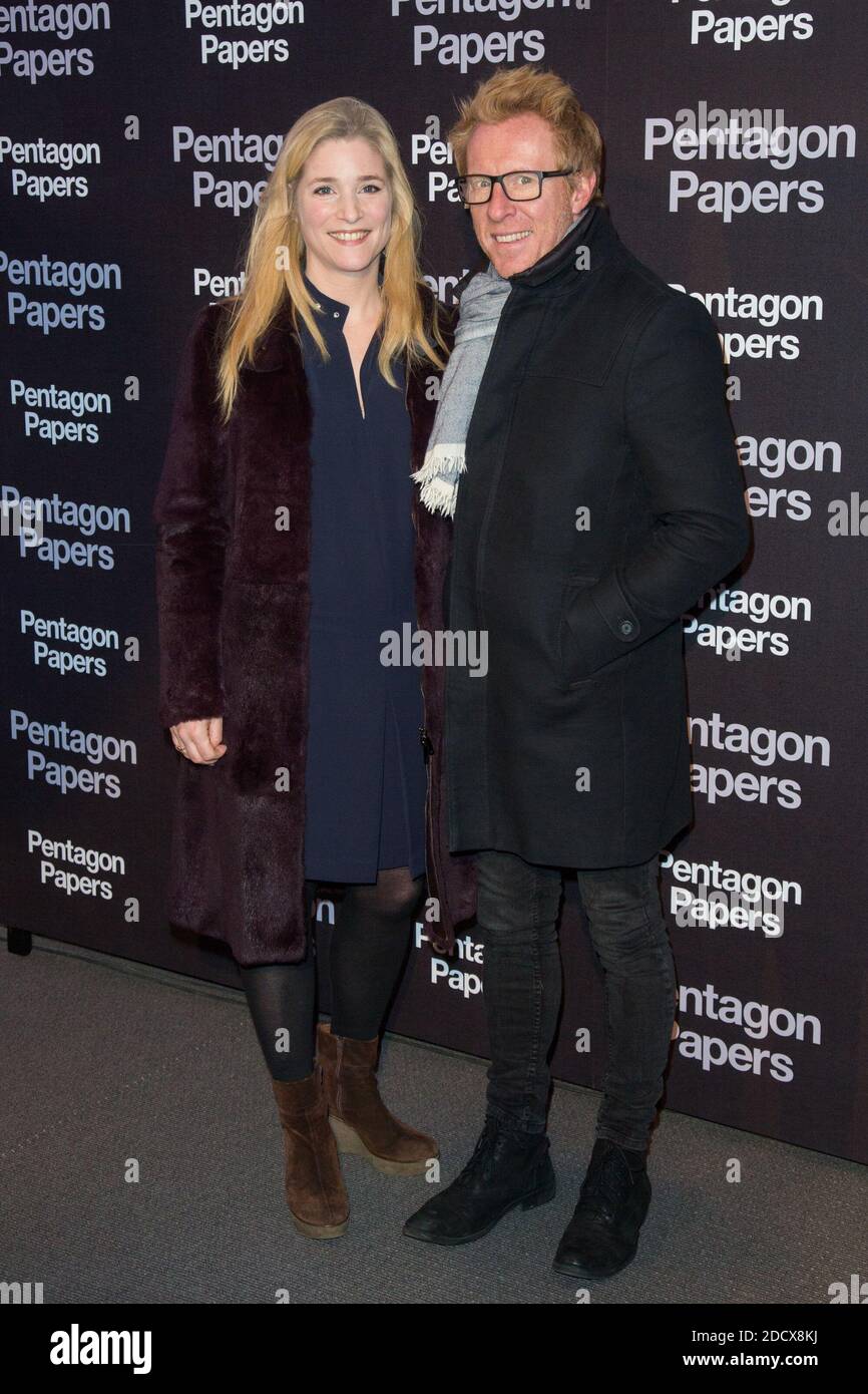 Natacha Regnier and Jerome Pitorin attends the Pentagon Papers Paris