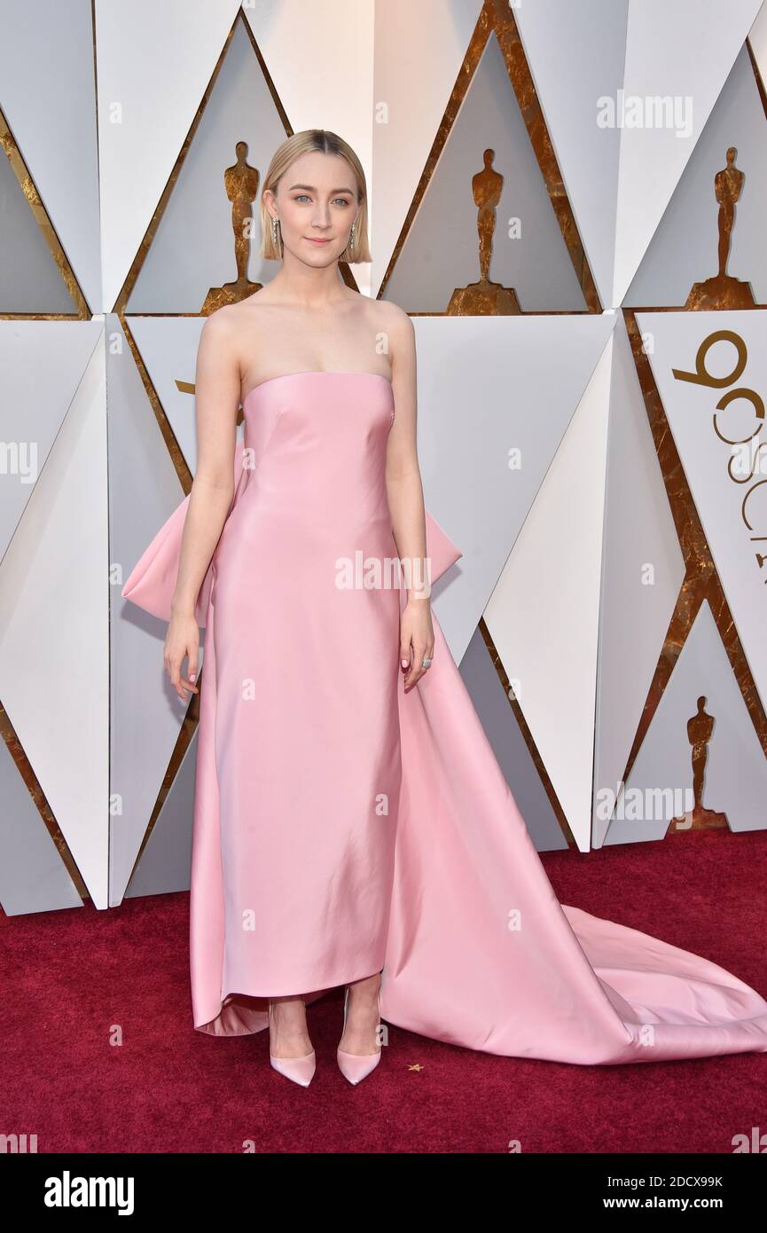 Saoirse Ronan arriving for the 90th annual Academy Awards (Oscars) held