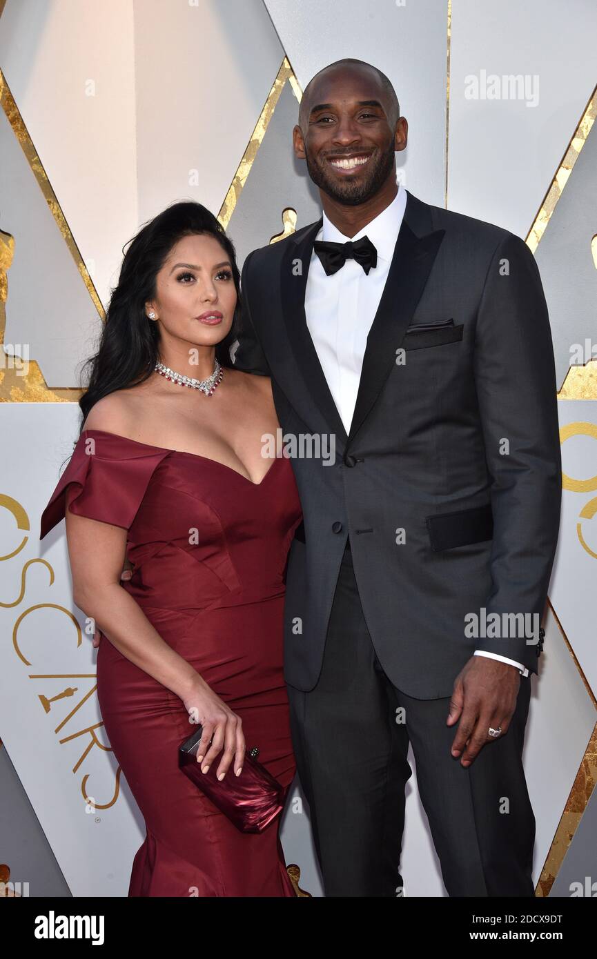 Vanessa Laine Bryant (L) and Kobe Bryant arriving for the 90th annual