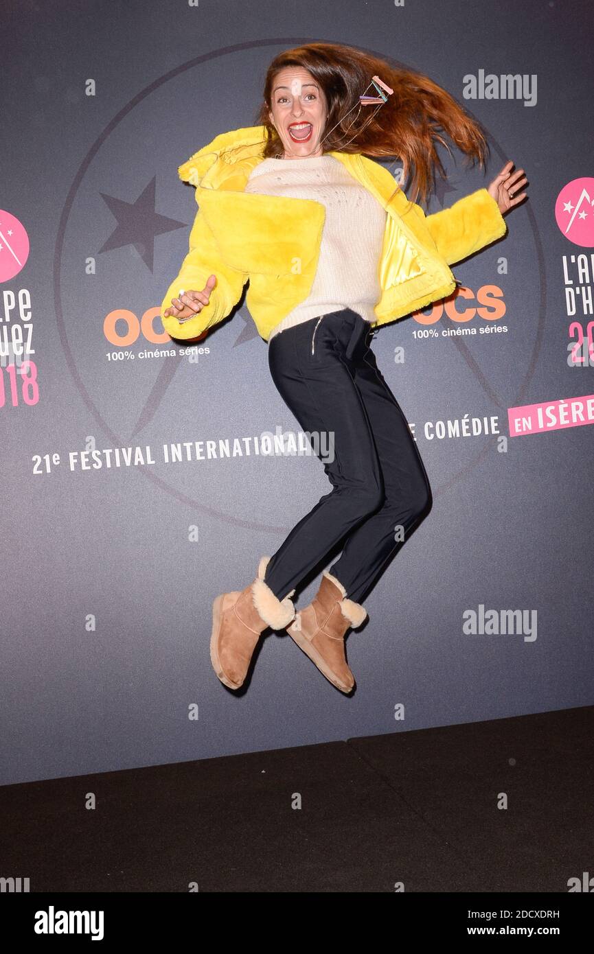 Audrey Dana attending the opening ceremony of the 21st L'Alpe d'Huez