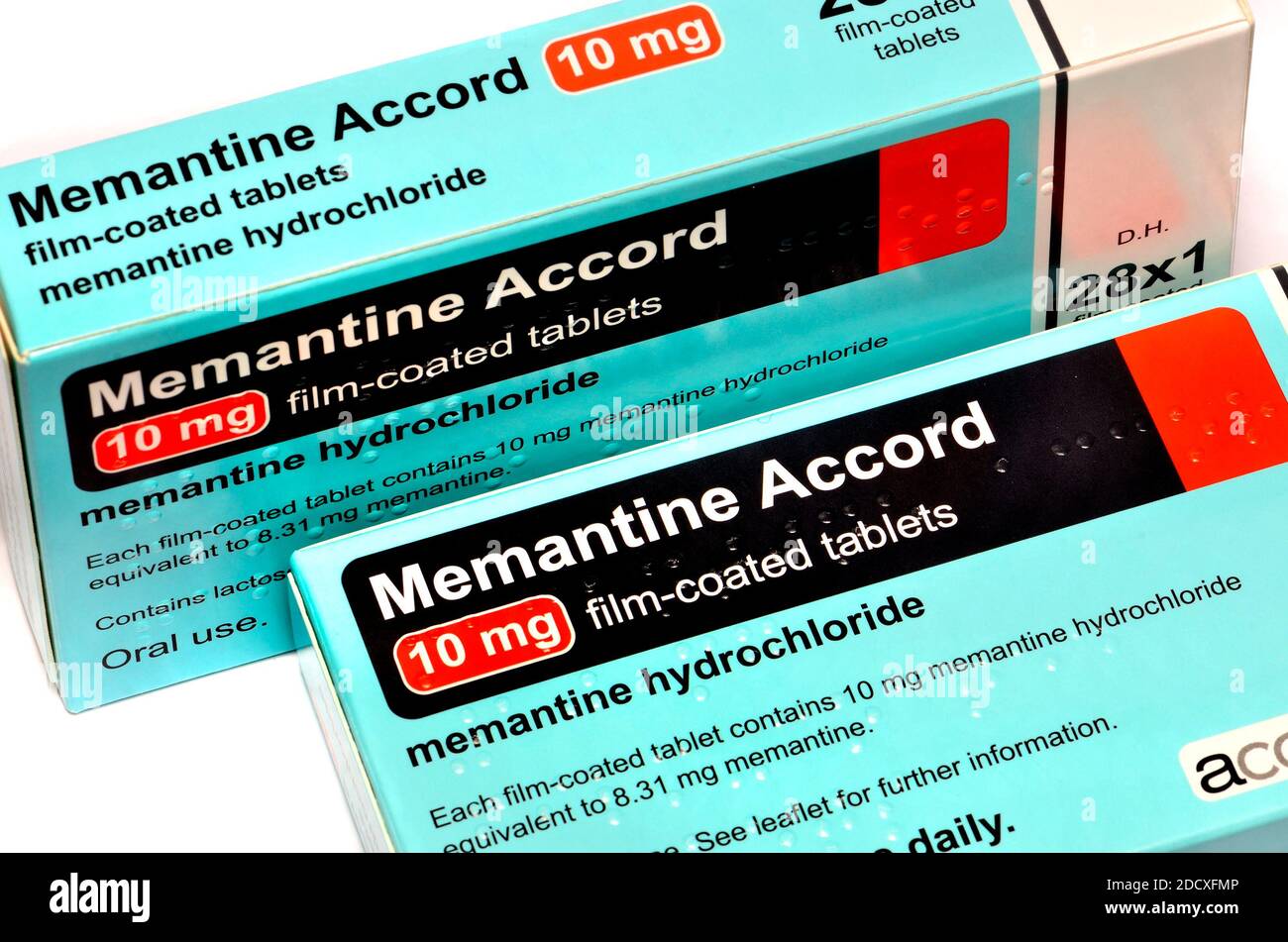 Memantine Accord treatment for Alzheimer s disease Stock Photo