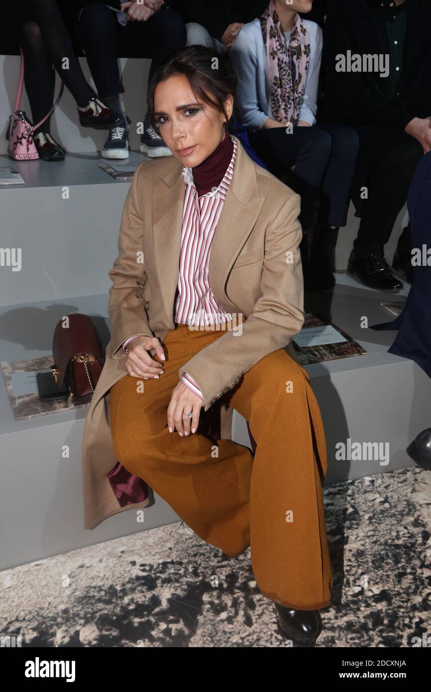 Victoria Beckham attending the Louis Vuitton Men Menswear Fall/Winter  2018-2019 show as part of Paris fashion week in Paris, France on January  18, 2018. Photo by Jerome Domine/ABACAPRESS.COM Stock Photo - Alamy
