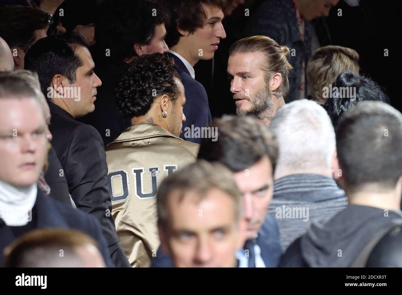 Neymar Jr attending the Louis Vuitton Men Menswear Fall/Winter