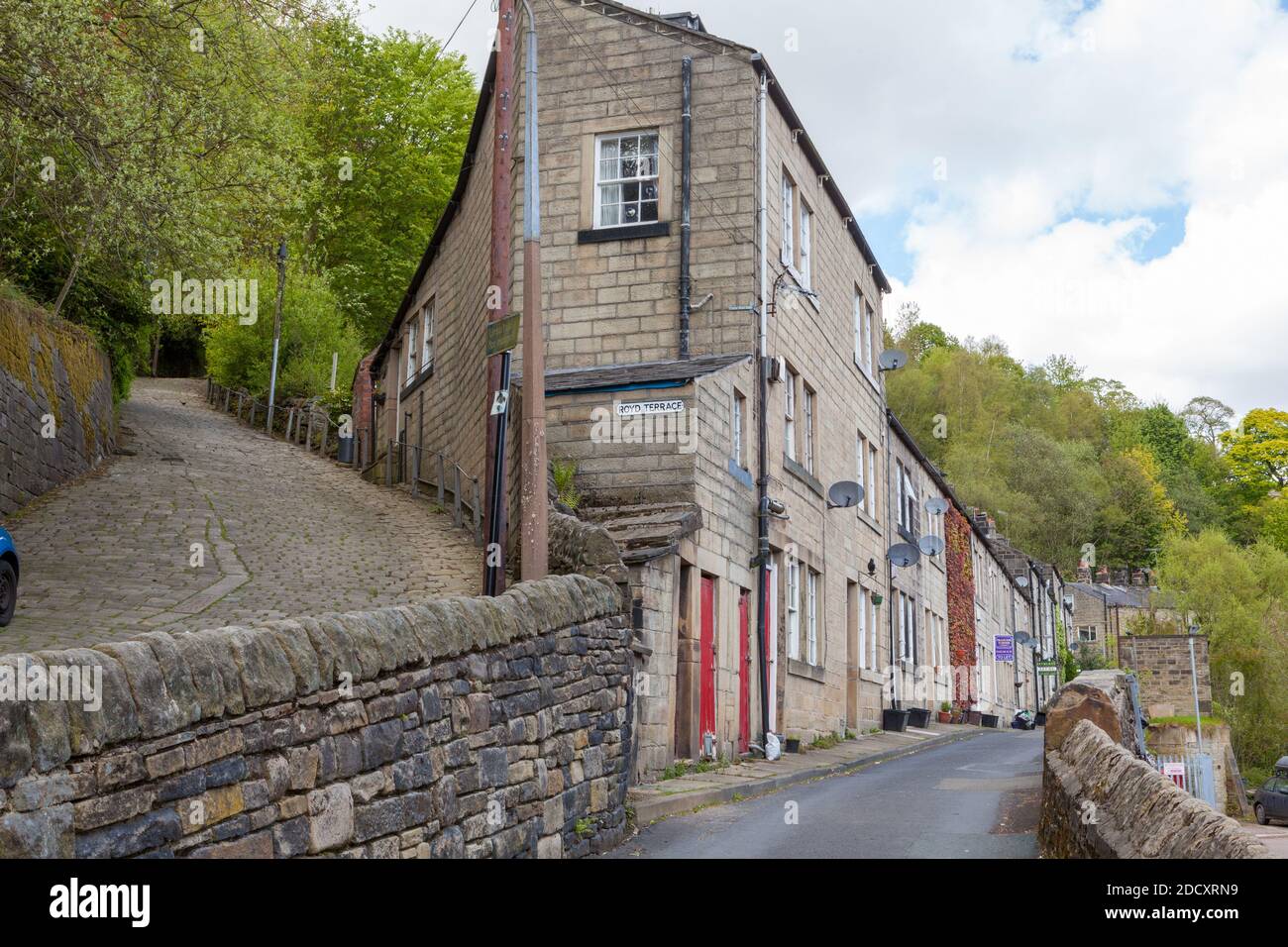 Falling Royd Hebden Bridge Royd terrace hi-res stock photography and images - Alamy
