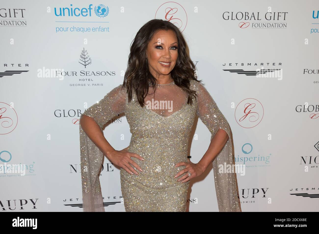 Vanessa Lynn Williams attending the Global Gift Gala in aid of Unicef France and Global Gift Foundation at Seasons Hotel George V in Paris, France on april 25, 2018 . Photo by Nicolas Genin/ABACAPRESS.COM Stock Photo
