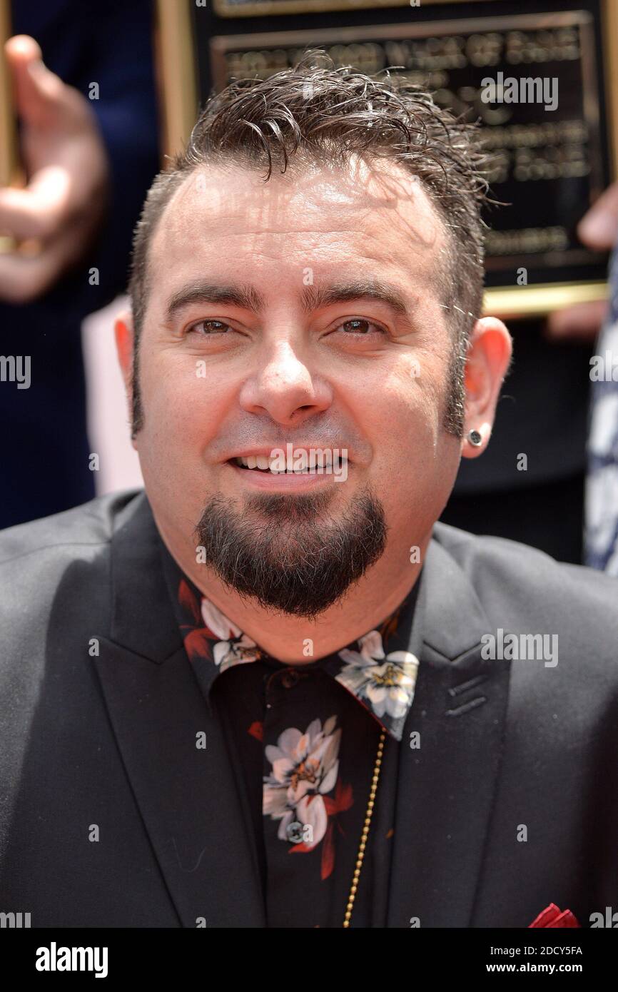 Chris Kirkpatrick attends the ceremony honoring NSYNC with a star on