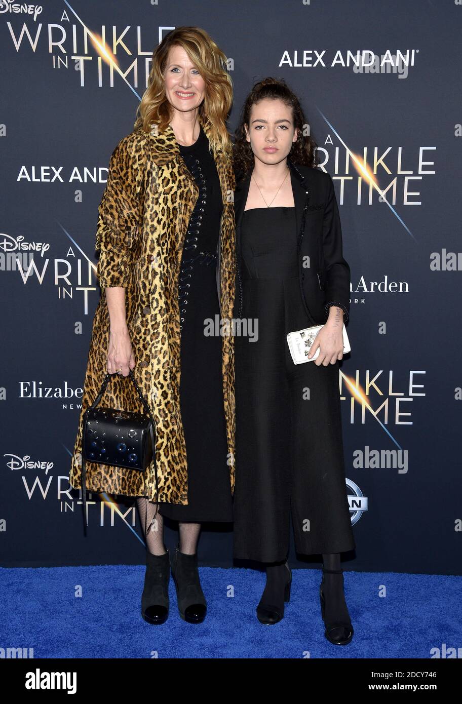 Jaya Harper, Laura Dern attend the premiere of Disney's 'A Wrinkle In
