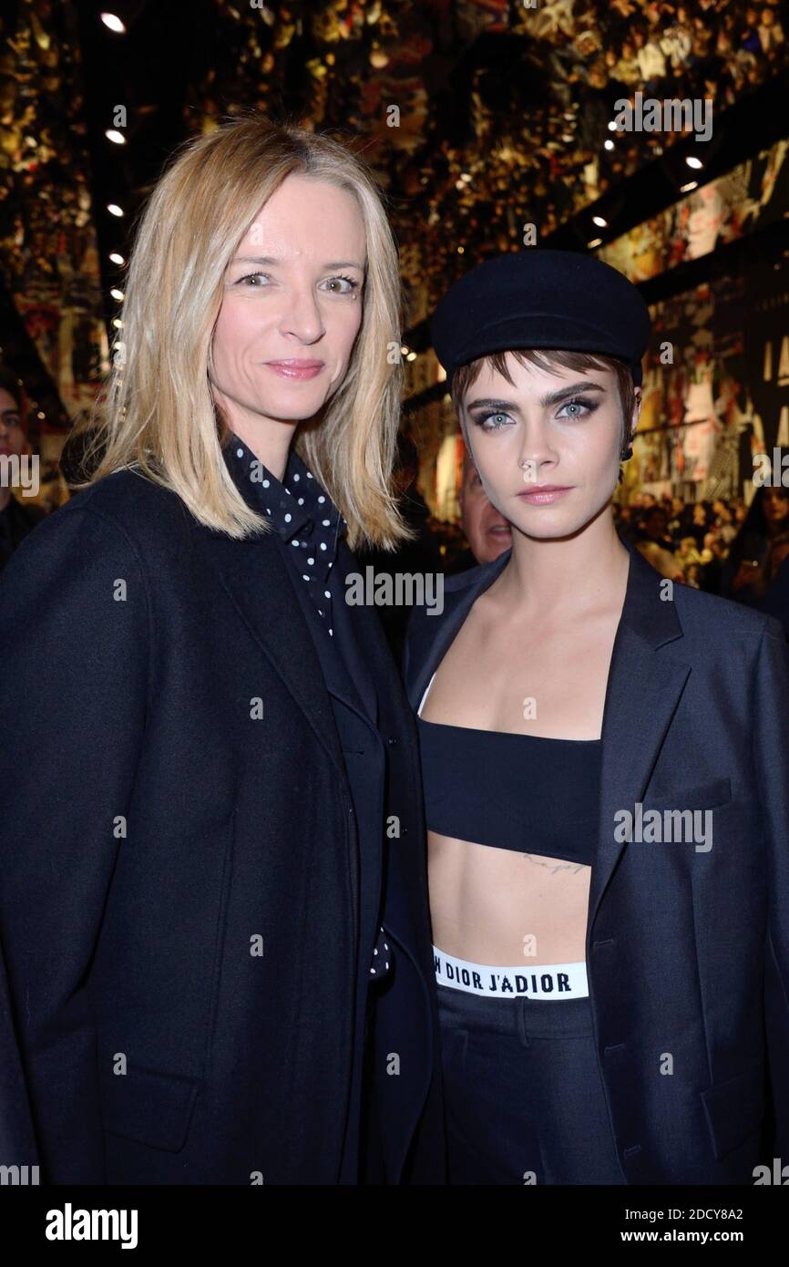 Delphine Arnault and Cara Delevingne attending the Christian Dior show as  part of the Paris Fashion