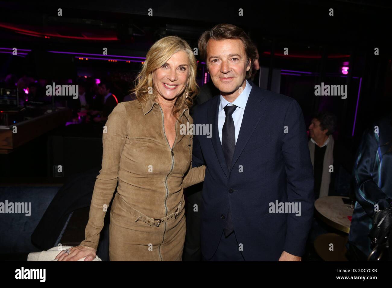 Michele Laroque et son compagnon Francois Baroin lors de l