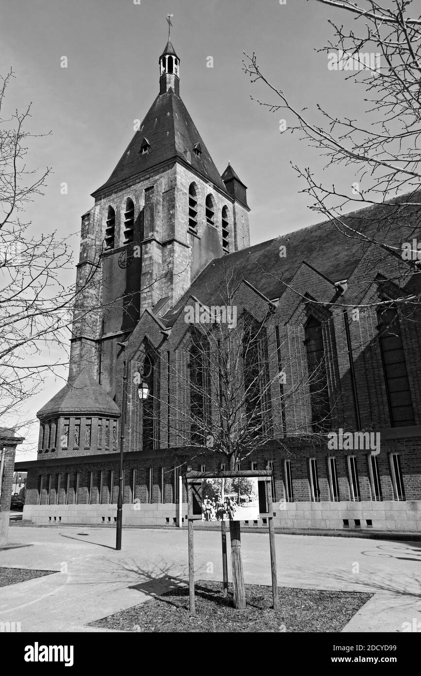 Church of Saint Joan of Ark in Gien, France Stock Photo