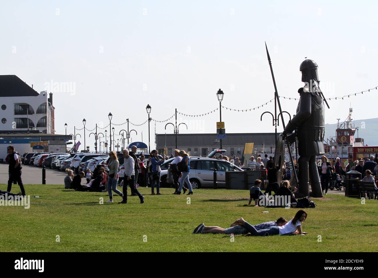 Largs, North Ayrshire, Scotland, UK .Statue known as Magnus the Viking