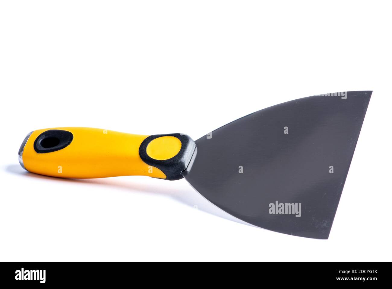 Putty knife tool closeup isolated on white background Stock Photo Alamy