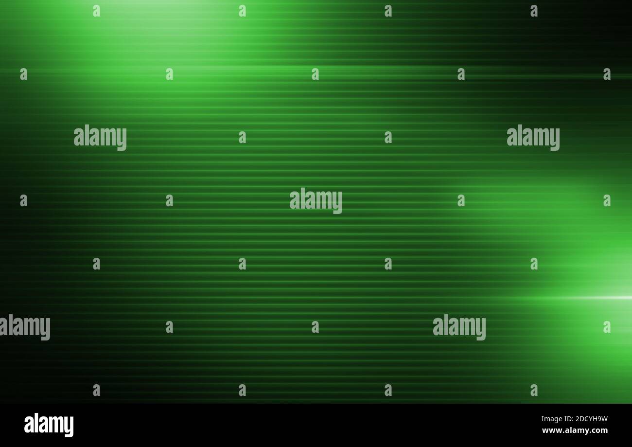 Green Stripes Background with Light Spot Elements. Abstract Green Backdrop Stock Photo