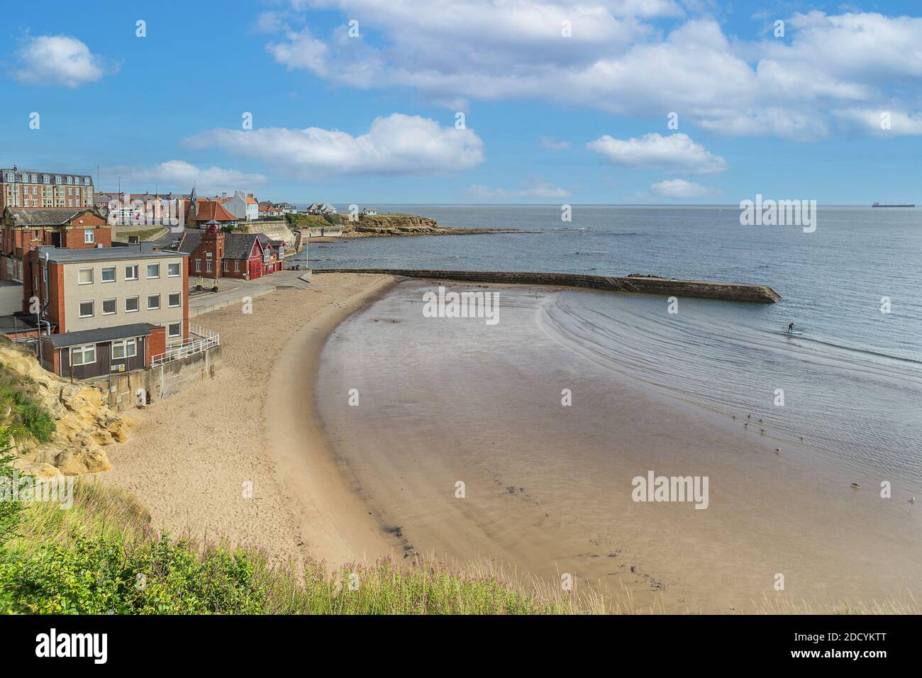 Tynemouth Beach Stock Photo