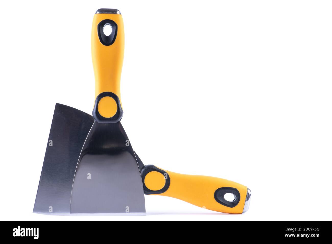 Putty knife tool set isolated on white background Stock Photo Alamy