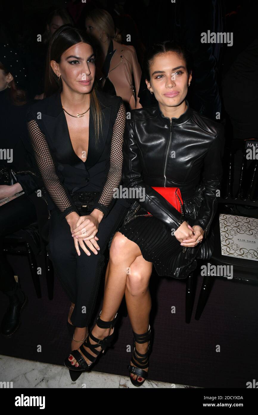 Bianca Brandolini d Adda and Sara Sampaio attend the Elie Saab Spring