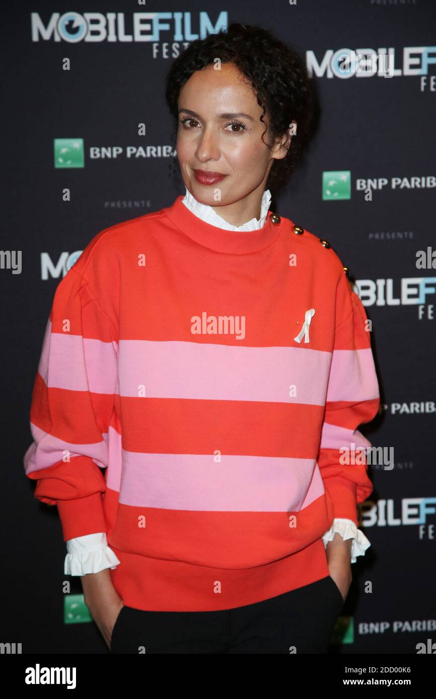 Amelle Chahbi lors du photocall du 13e Mobile Film Festival au MK2