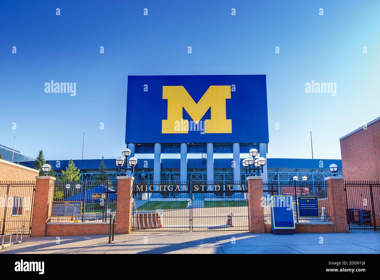 ANN ARBOR, MI, USA - NOVEMBER 8:  Michigan Stadium ('The Big House') on November 8, 2020 at the University of Michigan in Ann Arbor, Michigan. Stock Photo
