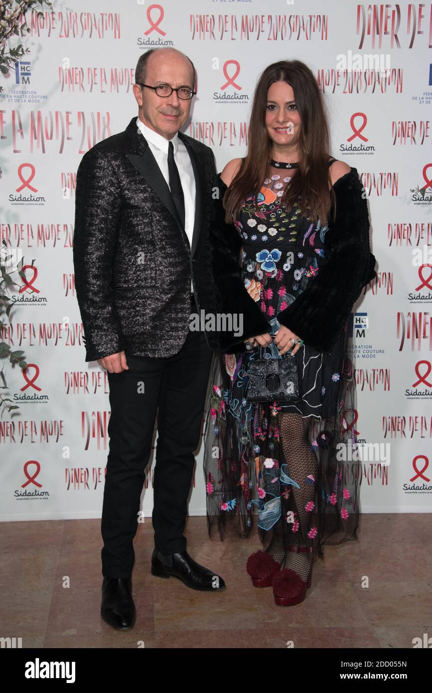 Jean-Marc Loubier, Hedieh Loubier attending the 16th Sidaction as part of  Paris Fashion Week in Paris, France on January 25, 2018. Photo by Alban  Wyters/ABACAPRESS.COM Stock Photo - Alamy
